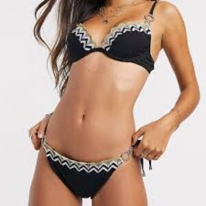 River island Black and Gold Women's Bikini